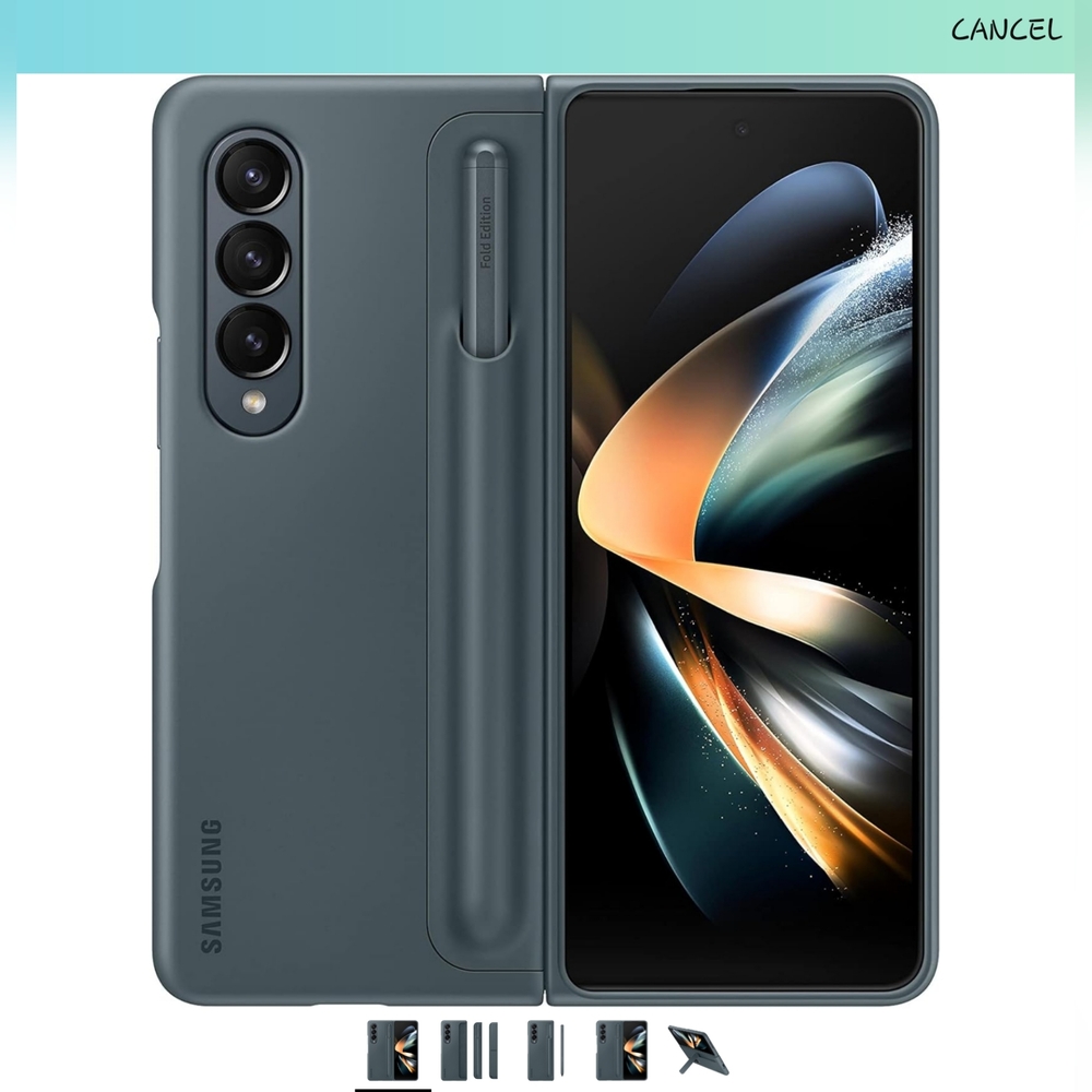Samsung Galaxy Z Fold4 Standing Cover with Pen - Moss Green